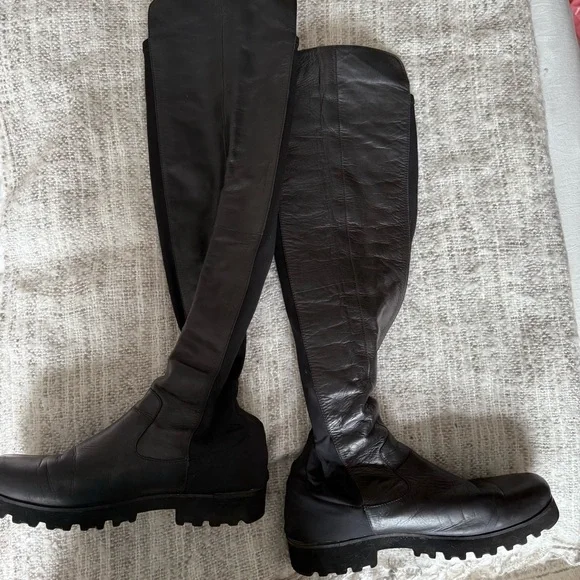 Donald Pliner Black Knee-High Boots - Picture 4 of 4